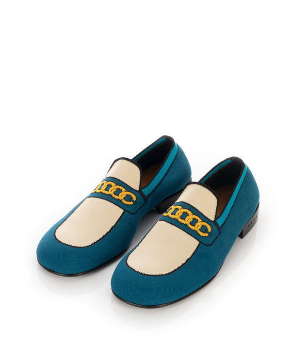 Marni | Mocassin Trompe L'ŒIL Blue - Concrete