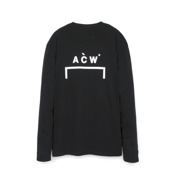 A-COLD-WALL* | Piping L/S T-Shirt w. Bracket Logo Black - Concrete