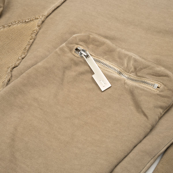 A-COLD-WALL* | Overlock Crewneck Taupe - Concrete