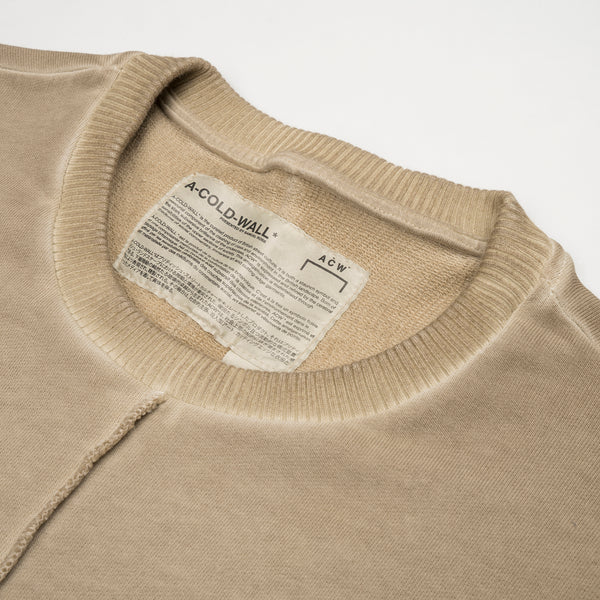 A-COLD-WALL* | Overlock Crewneck Taupe - Concrete