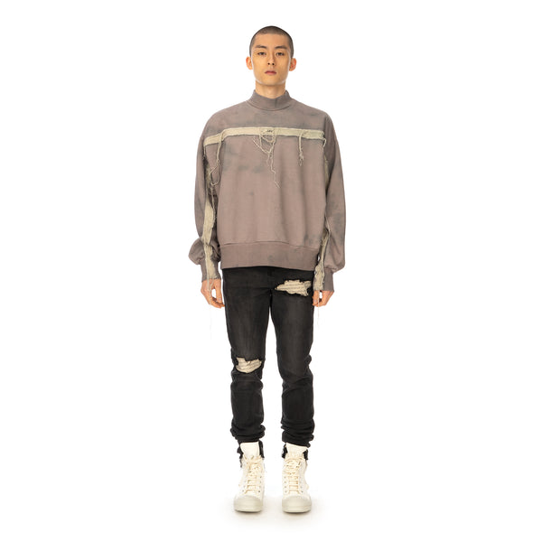Val Kristopher | Raw Strip Mockneck Dusty Pink - Concrete