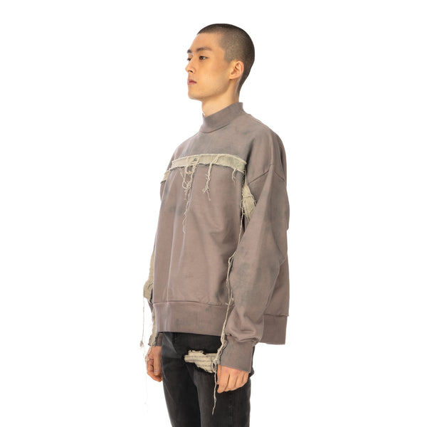 Val Kristopher | Raw Strip Mockneck Dusty Pink - Concrete