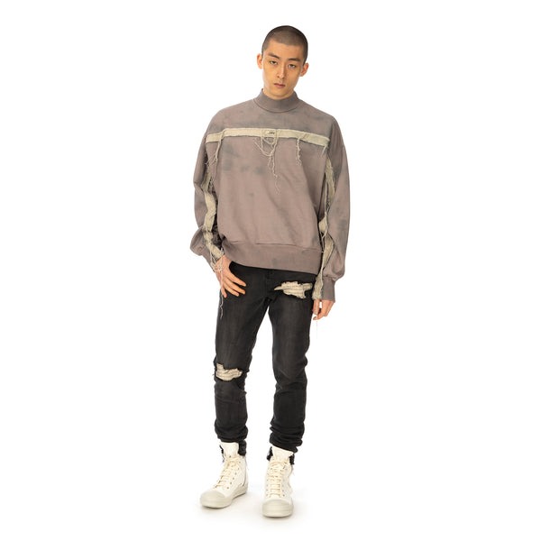 Val Kristopher | Raw Strip Mockneck Dusty Pink - Concrete