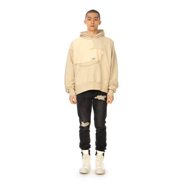 Val Kristopher | Cracked Hoodie Beige - Concrete