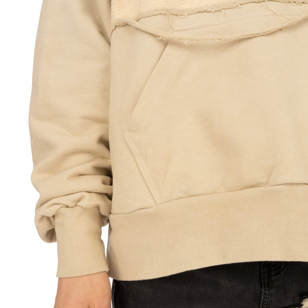 Val Kristopher | Cracked Hoodie Beige - Concrete