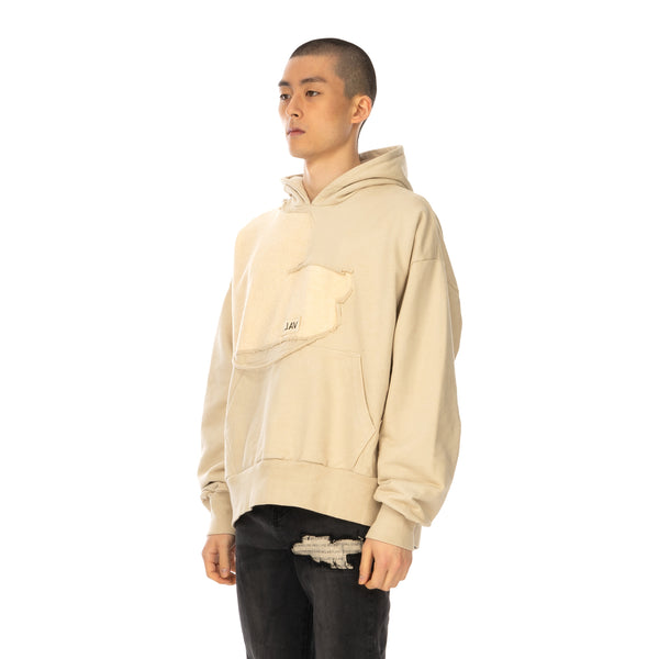 Val Kristopher | Cracked Hoodie Beige - Concrete