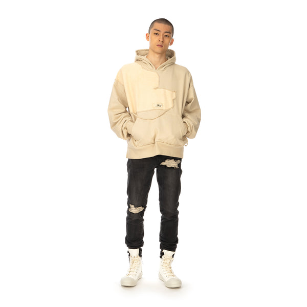 Val Kristopher | Cracked Hoodie Beige - Concrete