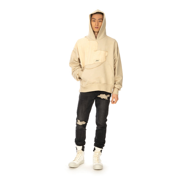Val Kristopher | Cracked Hoodie Beige - Concrete
