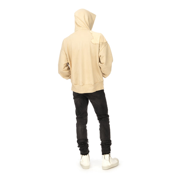 Val Kristopher | Cracked Hoodie Beige - Concrete