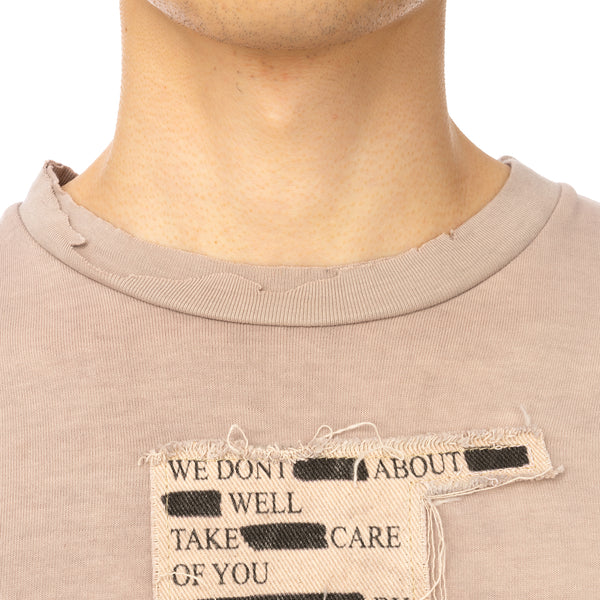 Val Kristopher | Book Page T-Shirt Dusty Pink - Concrete
