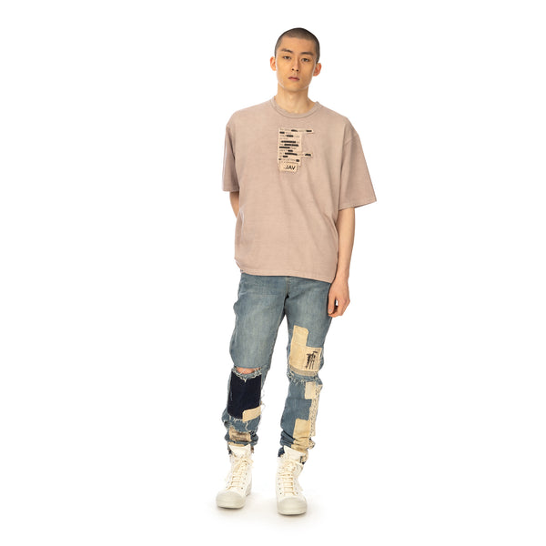 Val Kristopher | Book Page T-Shirt Dusty Pink - Concrete