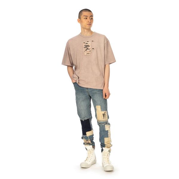 Val Kristopher | Book Page T-Shirt Dusty Pink - Concrete