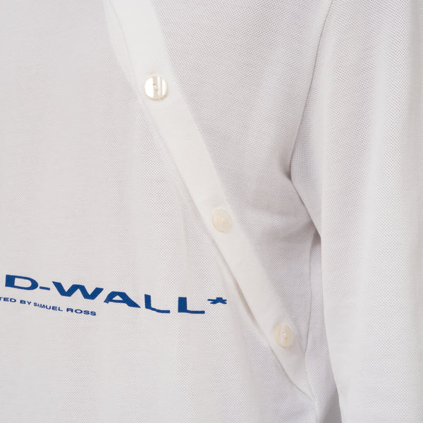 A-COLD-WALL* | Recut Polo Longsleeve Shirt White - Concrete