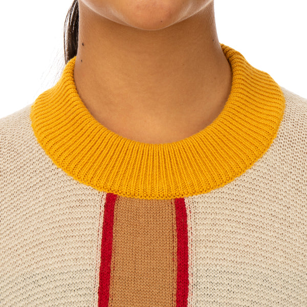 AMBUSH | Folding Crewneck Knit 2 Beige / Multi - Concrete
