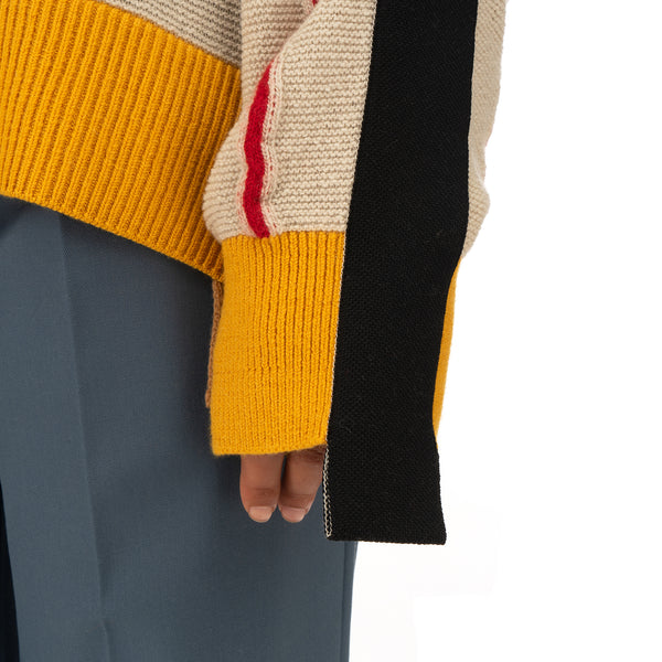 AMBUSH | Folding Crewneck Knit 2 Beige / Multi - Concrete
