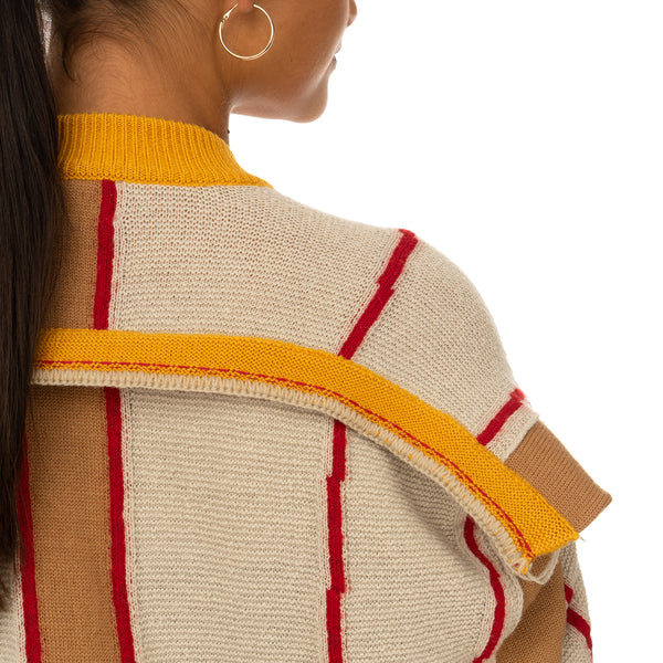 AMBUSH | Folding Crewneck Knit 2 Beige / Multi - Concrete