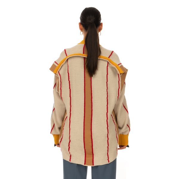 AMBUSH | Folding Crewneck Knit 2 Beige / Multi - Concrete