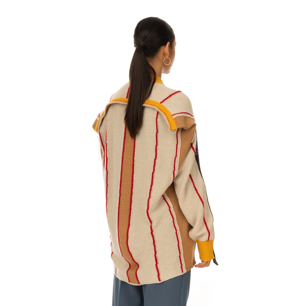 AMBUSH | Folding Crewneck Knit 2 Beige / Multi - Concrete