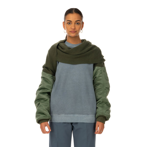 AMBUSH | Mix MA-1 Sleeve Scarf Khaki - Concrete