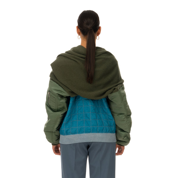 AMBUSH | Mix MA-1 Sleeve Scarf Khaki - Concrete