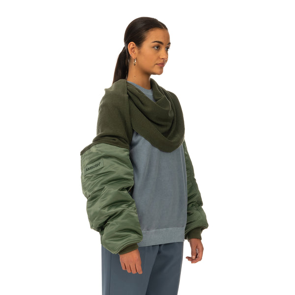 AMBUSH | Mix MA-1 Sleeve Scarf Khaki - Concrete