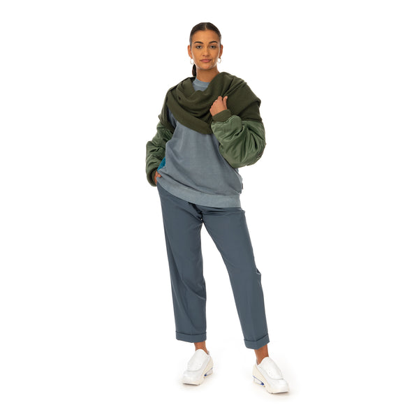 AMBUSH | Mix MA-1 Sleeve Scarf Khaki - Concrete
