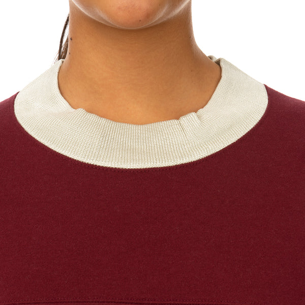 AMBUSH | Panel Sweatshirt Wine / Light Beige - Concrete