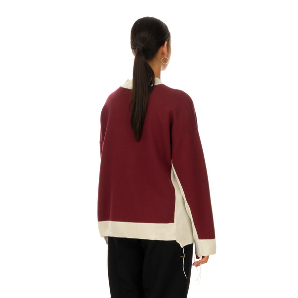 AMBUSH | Panel Sweatshirt Wine / Light Beige - Concrete