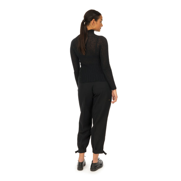 AMBUSH | W High Neck Knit Top Black - Concrete