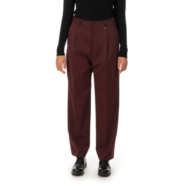 AMBUSH | W High Waist Relaxed Trousers Wine - Concrete
