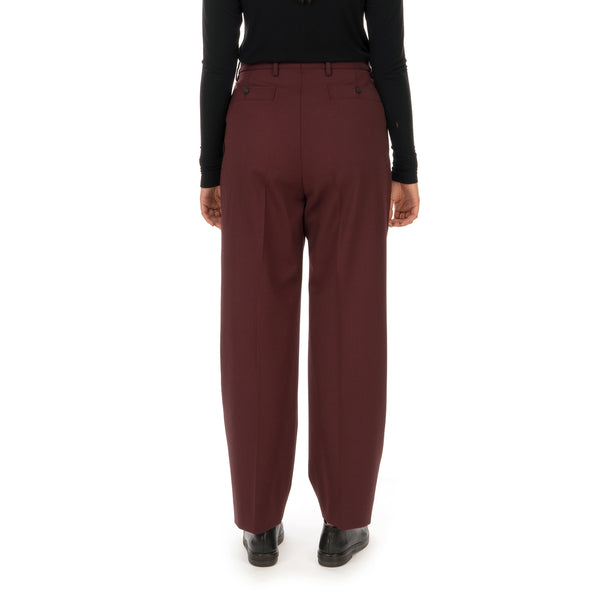 AMBUSH | W High Waist Relaxed Trousers Wine - Concrete