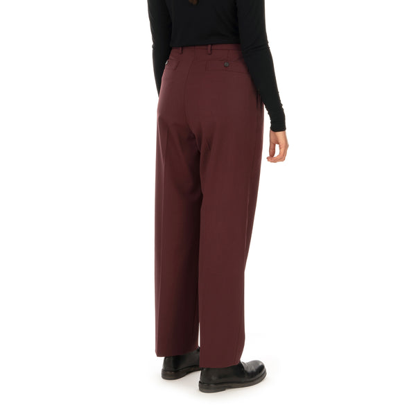 AMBUSH | W High Waist Relaxed Trousers Wine - Concrete