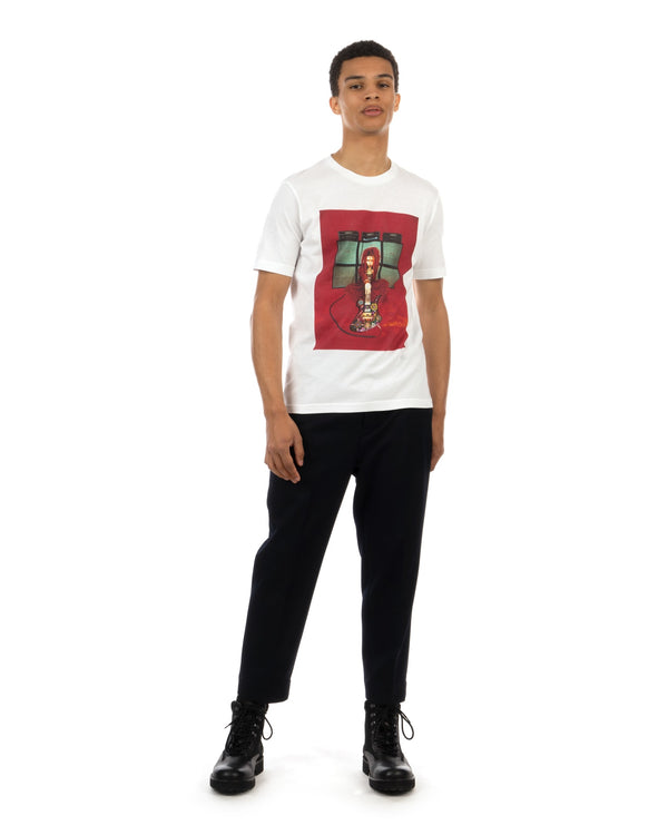 Medicom Toy | x AMPLIFIER Hide T-Shirt (design H) White - Concrete