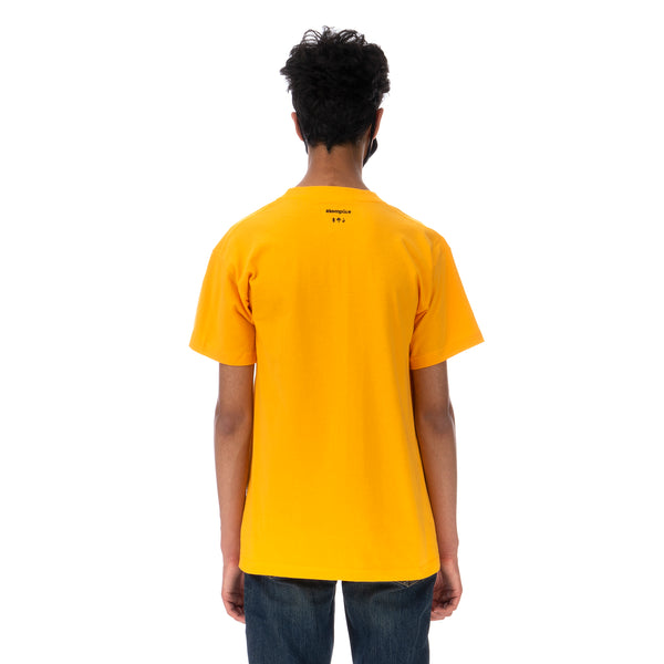 Akomplice | Love Over Fear Embroidered T-Shirt Gold - Concrete