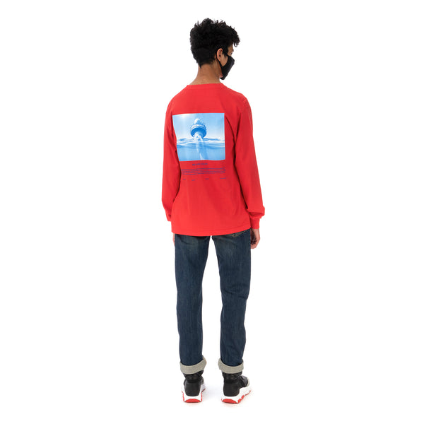 Akomplice | We Are Ocean L/S T-Shirt Tomato - Concrete