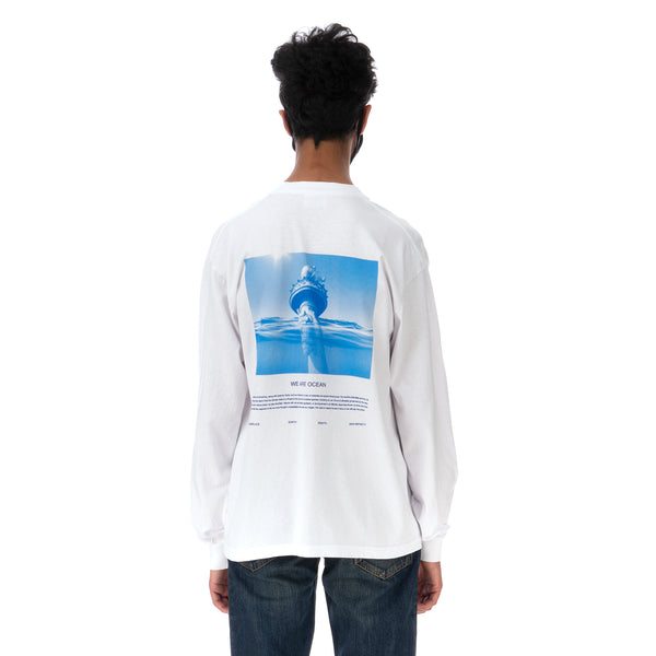 Akomplice | We Are Ocean L/S T-Shirt White - Concrete