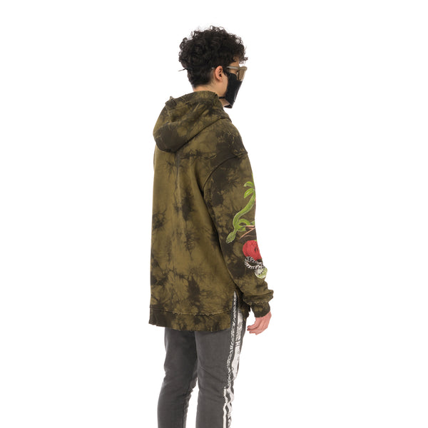 ALCHEMIST | Amazonia Utility Zip-Up Hoodie Kalamata Stone Wash - Concrete