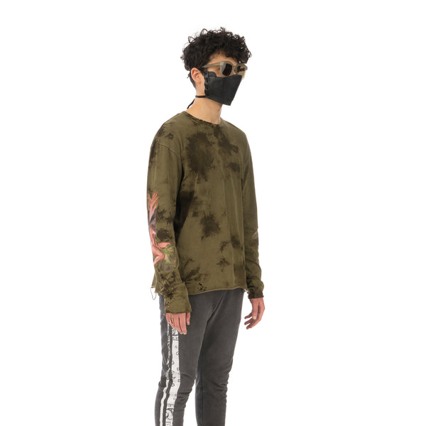 ALCHEMIST | Amazonia L/S T-Shirt Kalamata Stone Wash - Concrete