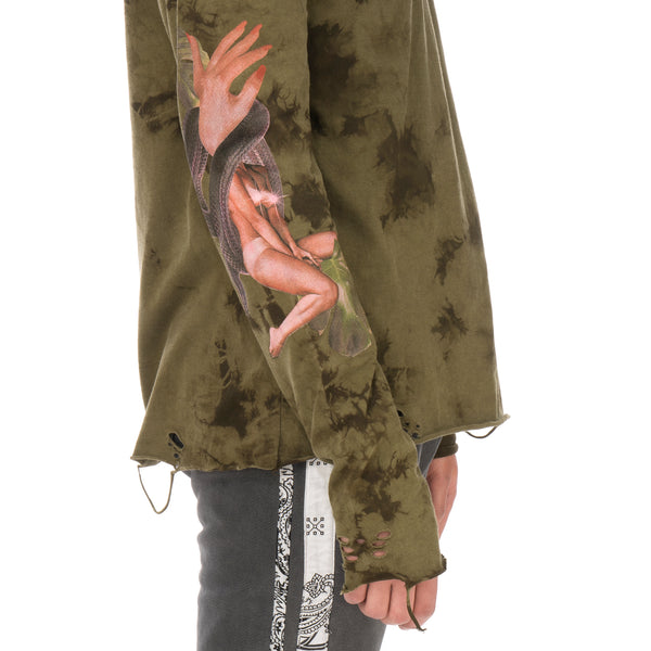 ALCHEMIST | Amazonia L/S T-Shirt Kalamata Stone Wash - Concrete