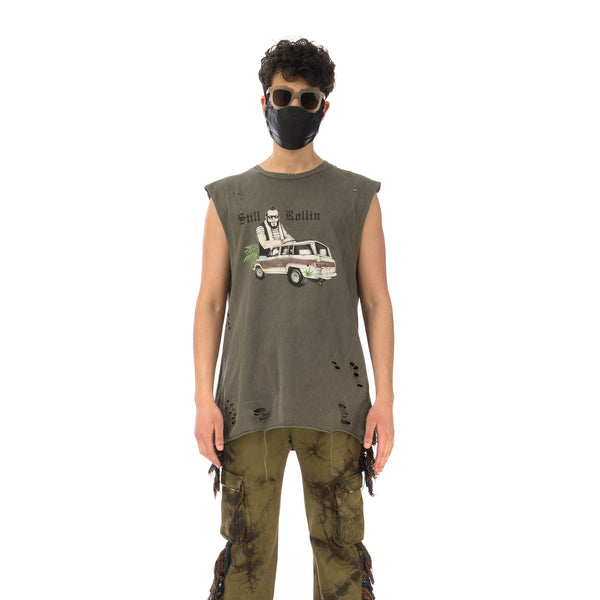 ALCHEMIST | Halcones Muscle T-Shirt Kalamata - Concrete
