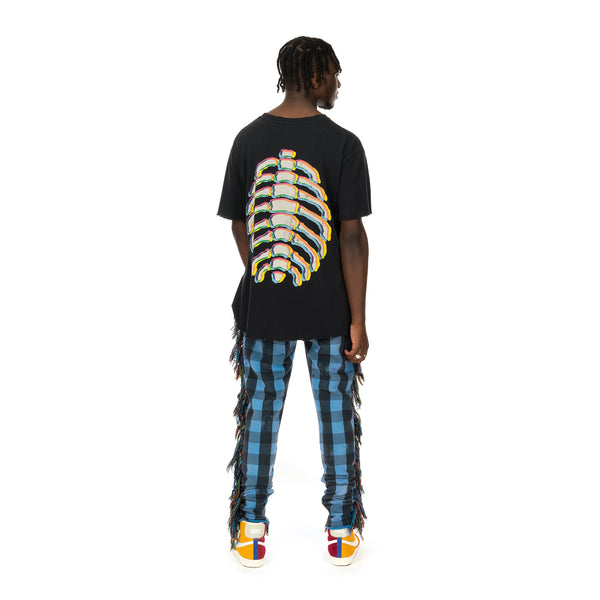 ALCHEMIST | I Wanna Be Sadated Joggers Blue / Black Check - Concrete