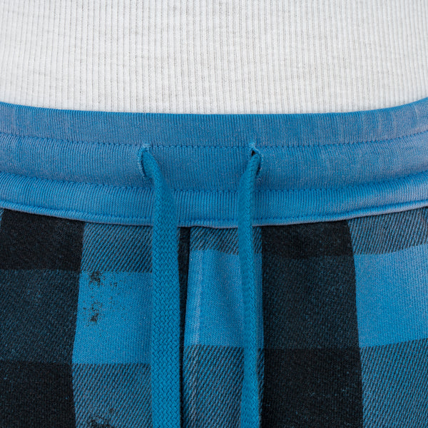 ALCHEMIST | I Wanna Be Sadated Joggers Blue / Black Check - Concrete