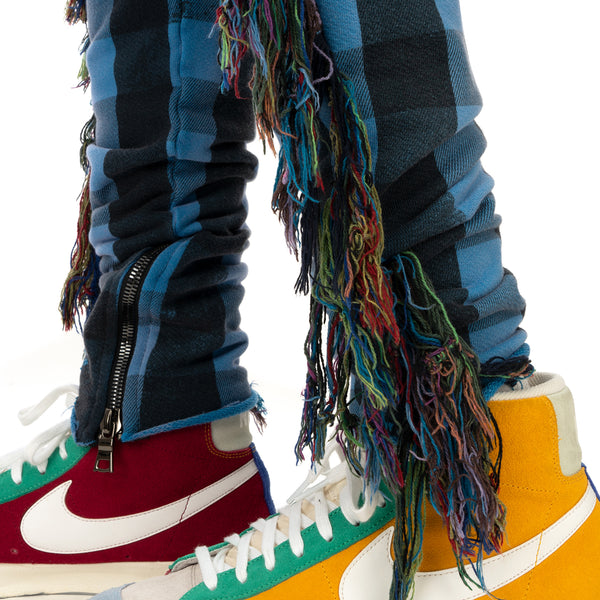 ALCHEMIST | I Wanna Be Sadated Joggers Blue / Black Check - Concrete