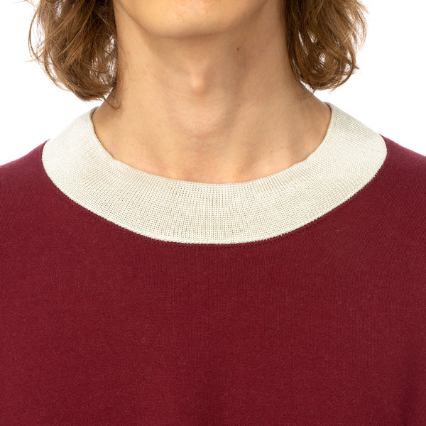 AMBUSH | Panel Sweatshirt Wine / Light Beige - Concrete