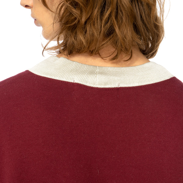 AMBUSH | Panel Sweatshirt Wine / Light Beige - Concrete