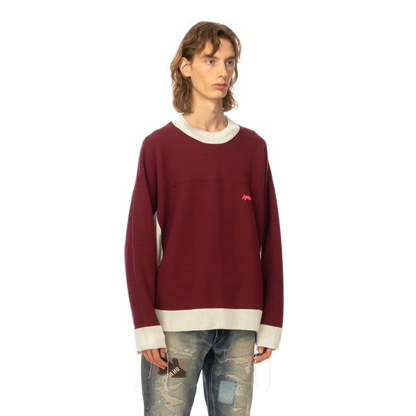 AMBUSH | Panel Sweatshirt Wine / Light Beige - Concrete