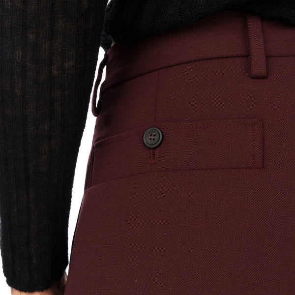 AMBUSH | High Waist Relaxed Trousers Wine - Concrete