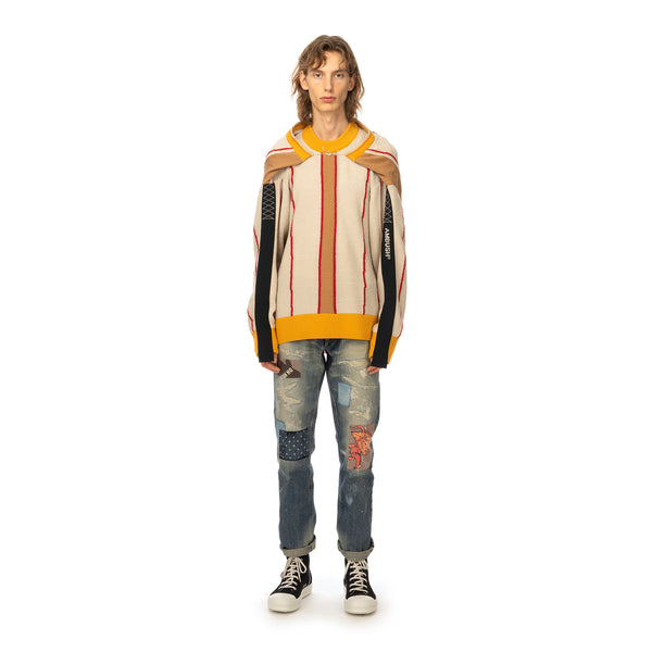 AMBUSH | Folding Crewneck Knit 2 Beige / Multi - Concrete