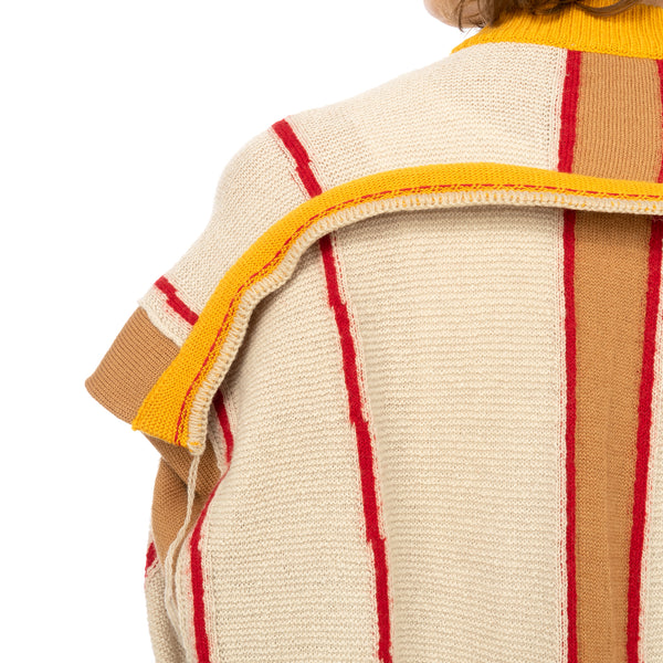 AMBUSH | Folding Crewneck Knit 2 Beige / Multi - Concrete