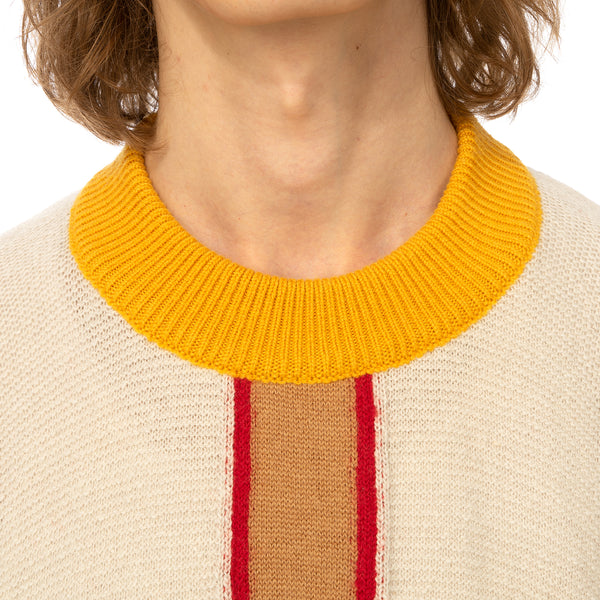 AMBUSH | Folding Crewneck Knit 2 Beige / Multi - Concrete